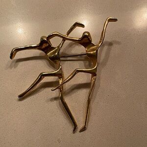 Gold Dancer Brooch